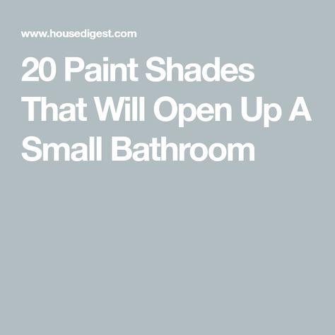 20 Paint Shades That Will Open Up A Small Bathroom Narrow Bathroom Paint Ideas, Main Bathroom Paint Ideas, Purple Wall Bathroom, Brighten Small Bathroom, Powder Room No Window Paint Colors, Small Bathrooms No Window, How To Brighten Dark Bathroom, Bathroom Paint Colors With No Windows, Non White Bathroom