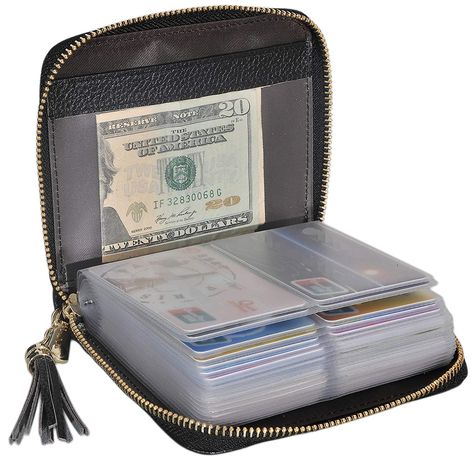 Aluminum Wallet, Unique Wallets, Credit Card Holder Wallet, Events Ideas, Leather Clutch Wallet, Rfid Blocking Wallet, Money Organization, Card Organizer, Leather Card Case