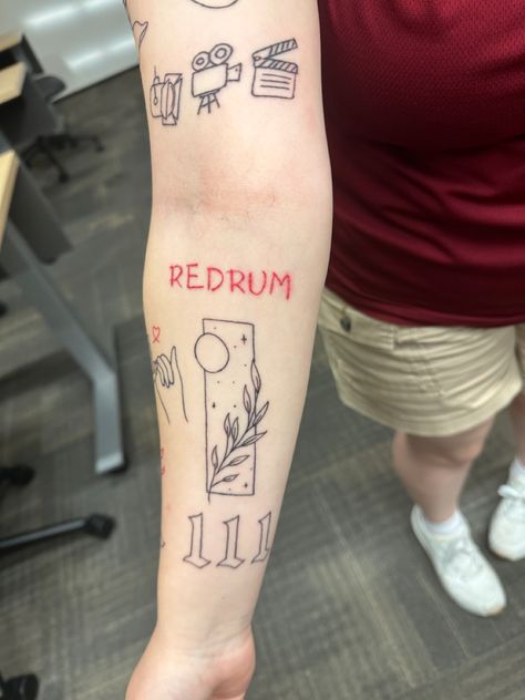 Red Rum Tattoo, Rum Tattoo, Redrum Tattoo, Red Rum, Jewelry Tattoo, Tattoos And Piercings, Manga Art, Tatting, Rum