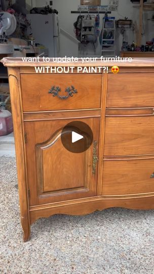 How To Modernize Old Furniture, Before And After Painted Furniture, Painting Furniture Ideas, Raw Wood Look, Diy Old Furniture Makeover, Repurposed Wood Projects, Raw Wood Furniture, Refurbishing Furniture, Buffet Makeover