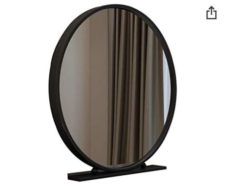 White Vanity Mirror, Makeup Decoration, Portable Vanity, Black Round Mirror, Mirror Dining Room, Mirror Metal, Shaving Mirror, Makeup Vanity Mirror, Mirror Round