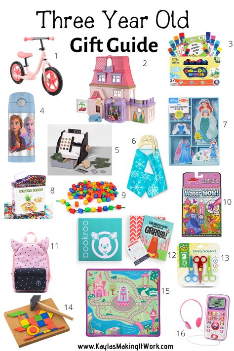 Three Year Old Christmas Gifts, Gifts For 3 Year Girl, 7 Year Birthday, Girl Scout Gifts, Kids Holidays, Ideas Regalo, Girls Gift Guide, Old Christmas, Christmas Gifts For Girls