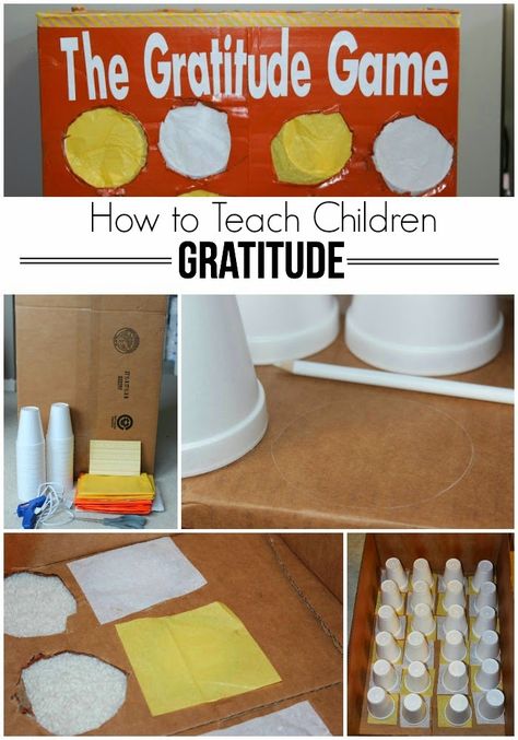 How to Teach Children Gratitude Gratitude Game, Teaching Gratitude, Discipline Positive, Gratitude Activities, Fhe Lessons, Primary Lessons, Family Home Evening, Church Activities, Object Lessons