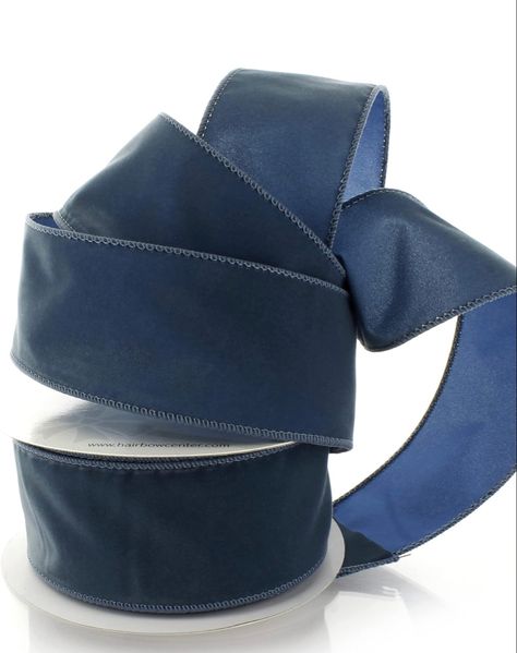 Velvet Ribbon Wedding, Blue Velvet Ribbon, Packaging Gifts, Grey Ribbon, Wedding Fall, Christmas Swags, Antique Blue, Navy Velvet, Wedding Ribbon