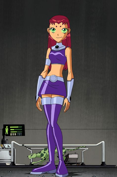 Hot Cartoon Character Costume, Starfire Outfits Fanart, Star Fire Costume Diy, Star Fire Outfit, Halloween Costumes Starfire, Starfire Teen Titans Costume, Halloween Costume Starfire, Starfire Costume Diy, Star Fire And Raven Costume