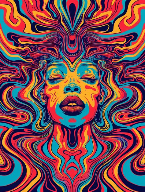 💎🌟Use Ready-made Templates in Midjourney - Tap Link in my Bio🚨🔗 Psycodelic Aesthetic, Thermal Art, Dmt Art, Mac Wallpapers, Rock Poster Art, Art Movements, Psychadelic Art, Door Art, Rock Posters