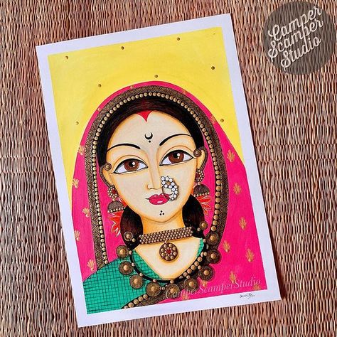 All posts • Instagram Bengali Women Painting, Rajasthani Art Paintings, Rajasthani Drawing, Rajasthani Folk Art Painting, Indian Art Paintings Easy, Indian Folk Art Painting Easy, Warli Art Easy, Madhubani Drawing Indian Paintings, Rajasthani Art Design