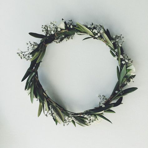 Greenery Crown, Simple Flower Crown, Daisy Flower Crown, Cutest Babies, Leaf Crown, Bridesmaid Flower, Flower Girl Crown, Babies Breath, The Zoe Report