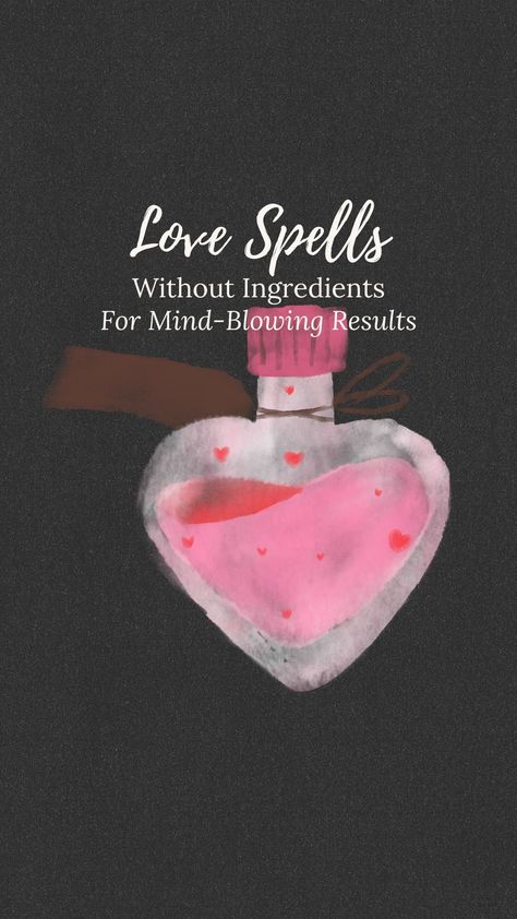 Sometimes you need to cast a love spell but you're short on ingredients. Here are 2 love spells without ingredients to attract new love or a specific person. Which Craft Spells Love, Love Spell Specific Person, Fast Love Spells, Sigils To Make Someone Love You, Love Spells No Ingredients, Witchcraft Spells For Love, Manifesting Love Spell, Glamor Magic Spells, Attracting Love Spell