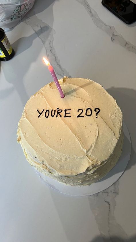 20th Birthday Meme Funny, You’re 20 ? Birthday Cake, Hbd Cake Aesthetic, Your 20 Cake, You’re 20 Cake, Bday Cake 20, Funny 20th Birthday Cake, 20 Year Old Birthday Cake, 20 Bday Cake