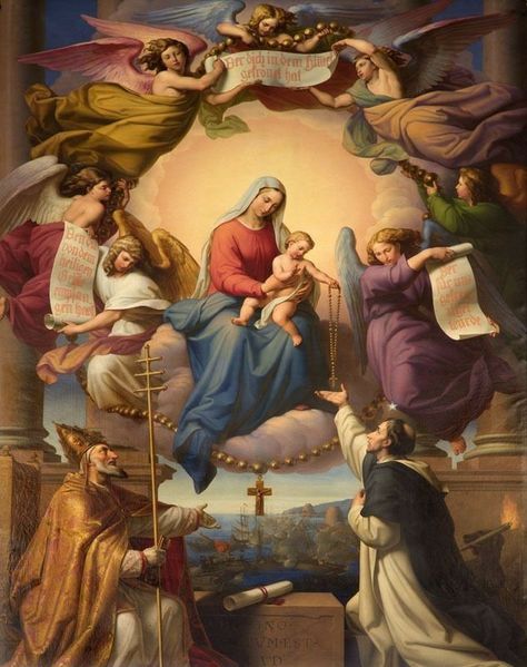 7 October – Blessed Virgin Mother of Victory of the Most Holy Rosary – AnaStpaul Our Lady Of Rosary, مريم العذراء, Saint Dominic, Blessed Mary, Mama Mary, Queen Of Heaven, Catholic Images, Holy Rosary, Blessed Mother Mary