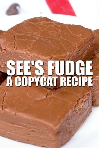 Jet Puffed Fantasy Fudge Recipe Original, See's Candy Copycat Recipes, Sees Candy Recipes Copycat, Millionaire Fudge Recipe, Original Fudge Recipe, Copycat Dessert Recipes, Sees Fudge Recipe, Best Copycat Recipes, The Best Fudge