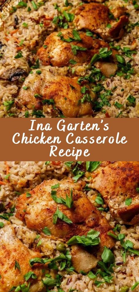 Ina Garten’s Chicken Casserole Recipe Introduction Ina Garten, the Barefoot Contessa, is known for her delicious and comforting recipes, and her Chicken Casserole is no exception. This hearty and satisfying dish combines tender chicken, vegetables, and a creamy sauce for a perfect family meal. Follow along to create a dish that’s both comforting and crowd-pleasing. […] The post ... Ina Garden Dinner Recipes, Ina Garten Chicken Casserole, Ina Garten Casserole Recipes, Juliasalbum.com Recipes, Ina Garten Recipes Dinner, Ina Garden Chicken, Ina Chicken, Ina Garten Chicken Recipes, Chicken Thigh Casserole Recipes