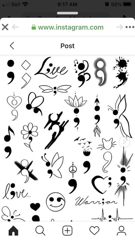 Semi-colon Tattoo Outline, Blind Tattoo Ideas, Simple Tattoos Semi Colon, Semi-colon Tattoo Ideas Cute, Bee Semi Colon Tattoos, Tattoo Designs Semi Colon, Semi-colon Tattoo Cool, Small Easy Tattoo Ideas With Meaning, Smicolen Tattoo