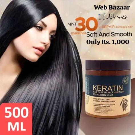 This Keratin Hair Mask is formulated to strengthen and nourish your hair, leaving it softer and smoother. Its keratin-rich formula repairs and rejuvenates damaged hair, promoting natural shine and luster. With regular use, experience improved hair health and manageability.🌿✔️ Only Rs💰 : 1,000 Contect Us: 0328-4318630 #shopping #WebBazaar #keratin #keratinmask #pakistan #pakistanbeststore #foryou #fypp #virl Order Now Like Here: 🖇️✅⬇️ https://web-bazaar.shop/collections/health-and-beauty... Rid Of Frizzy Hair, Keratin Hair Mask, Dry Frizzy Hair, Keratin Hair, Dull Hair, Hair Cover, Healthy Scalp, Damaged Hair Repair, Beard Trimming