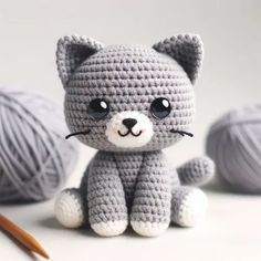 Crochet Kitten Amigurumi Free Pattern Cat Crochet Pattern Free, Starfish Crochet, Crochet Starfish, Gato Crochet, Chat Crochet, Crochet Dog Patterns, 2024 Ideas, Crochet Cat Pattern, Cat Amigurumi