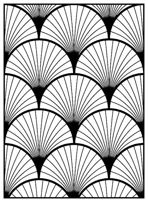 Motif Art Déco à colorier - Style n°3A partir de la galerie : Art Deco Art Deco Templates Free Printable, Art Deco Tattoo Geometric, Art Deco Images, Art Deco Stencil Patterns, Art Deco Desen, Artdeco Art, Geometric Print Pattern, Art Deco Drawing, Art Deco Motif