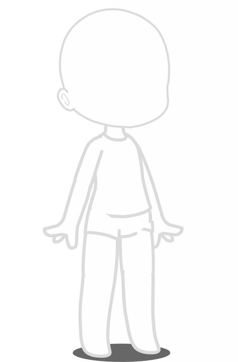 Blank Gacha Character, Gotcha Body Base, Gacha Club Body Base Poses, Gacha Torso Base, How To Draw Gacha Life Bodies, Gacha Life Bodies, Gacha Body Drawing, Gacha Art Base Free, Gacha Body Tutorial