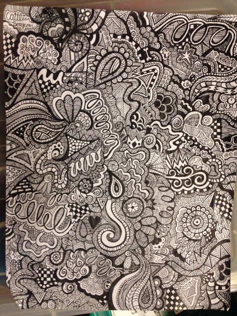 A page full of doodles 😋 Full Doodle Page, Doodle Full Page, Doodles Full Page, Page Full Of Doodles, Full Page Doodle, Doodle Books, Zentangle Artwork, Doodle Pages, Doodle Art Drawing