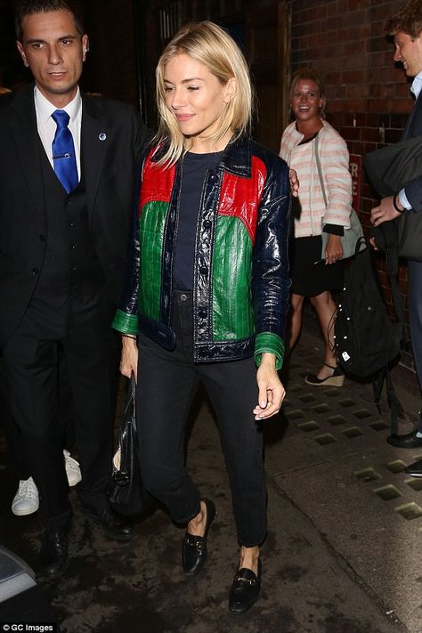 Colorful Leather Jacket, Kate Moss Outfit, Sienna Miller Style, Hollywood Costume, Room Mirror, She Left, Tin Roof, Sienna Miller, Good Spirits