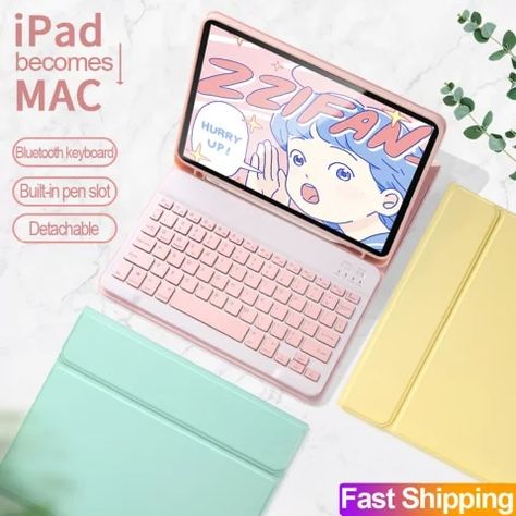 For iPad Pro 12.9 Case 2018 With Bluetooth Keyboard Mouse Cover For iPad Pro 11 Air 4 10.9 2020 2021 Smart Leather Funda Coque|Tablets & e-Books Case| - AliExpress School Wishlist, New Ipad Pro, Ipad 5, Keyboard Case, Keyboard Cover, Smart Case, Keyboard Mouse, Kawaii Room, Bluetooth Keyboard