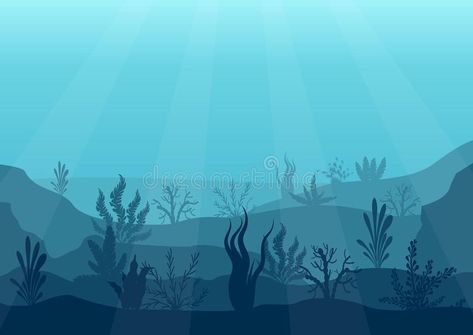 Sea Drawing, Underwater Plants, Underwater Ocean, Ocean Backgrounds, Underwater Theme, Marine Sea, Underwater Art, Ocean Scenes, Ocean Wallpaper