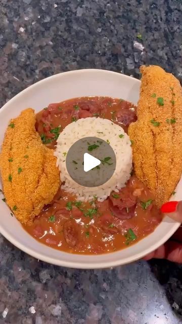 BrassCuisineSpicesLLC ®️ | Crockpot Red Beans & Rice, Fried Catfish & Cornbread Muffins! 

This meal was sooooooooo amazingly delicious 10/10! 

Unfortunately I do... | Instagram Crockpot Red Beans, Southern Fish Fry, Red Beans Rice, Rice Fried, Rice With Chicken, With Cornbread, Fried Catfish, Cornbread Muffins, Easter Dinner