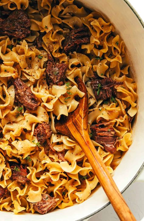 Midwestern Style, Homemade Egg Noodles, Gimme Some Oven, Noodles Recipe, Homemade Beef, Beef And Noodles, Family Dinners, Noodle Recipes, Main Meals