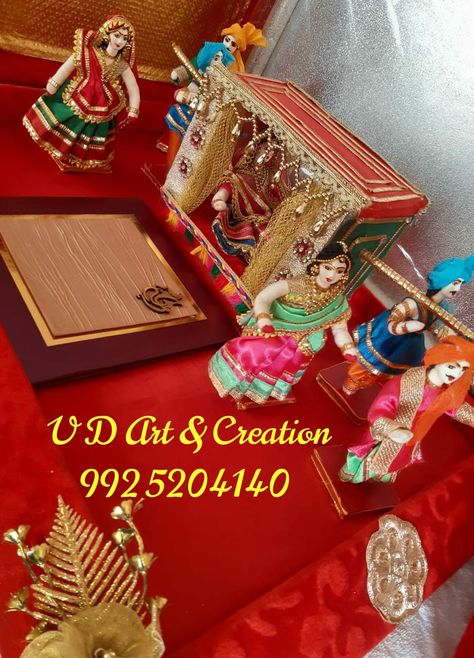 Lagan Lakhan Decoration, Laganiyu Decoration, Rukhwat Decoration, Lagan Lakhan Tray Decoration, Lagan Lakhan, Indian Outdoor Wedding Decor, Gauri Ganpati, Wedding Card Decorations, Engagement Tray