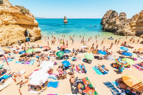 What you can expect traveling to Europe this summer Portugal Photography, Golden Coast, Lagos Portugal, Vacation Days, Visit Portugal, Golden Beach, The Tourist, British Airways, Portugal Travel