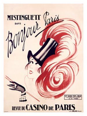 La Mistinguett 1920s Poster, Vintage French Posters, Affiches D'art Déco, Paris Poster, Art Deco Poster, Deco Poster, French Poster, Outdoors Tattoo, Theatre Poster