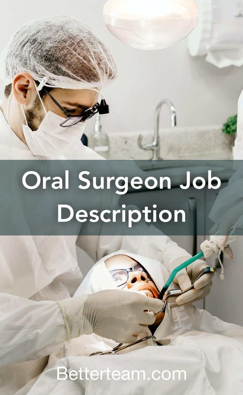 Learn about the key requirements, duties, responsibilities, and skills that should be in an Oral Surgeon Job Description. Oral Maxillofacial, Facial Bones, Cleft Palate, Job Description Template, Salivary Gland, Oral Surgeon, Dental Surgery, Cosmetic Procedures, Job Description