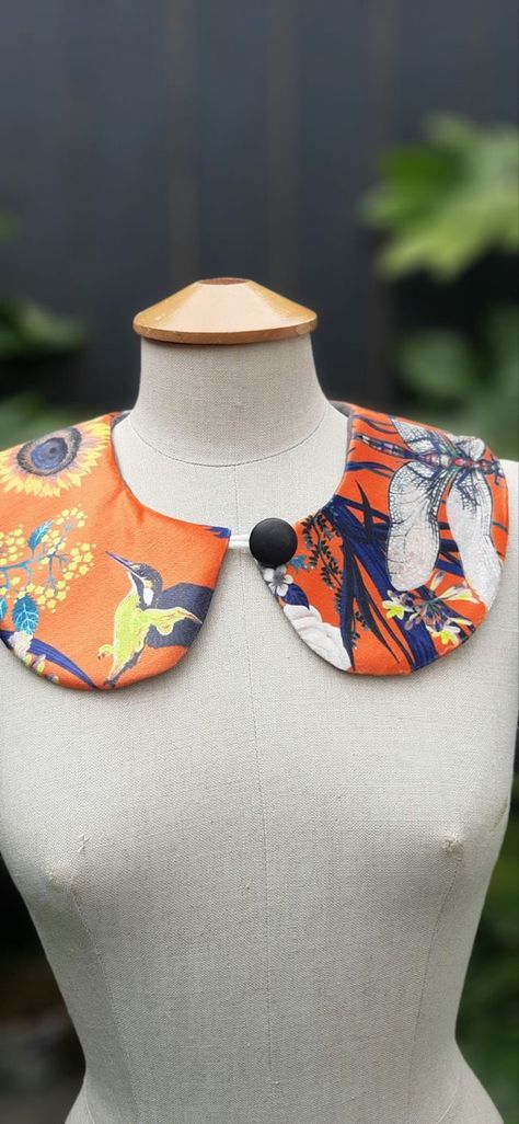 Folksy Peterpan Collar, Embroidered Collars, Rich Fabric, Velvet Color, Nature Inspired Design, Collars For Women, Vintage Button, Curated Gifts, Nature Inspired