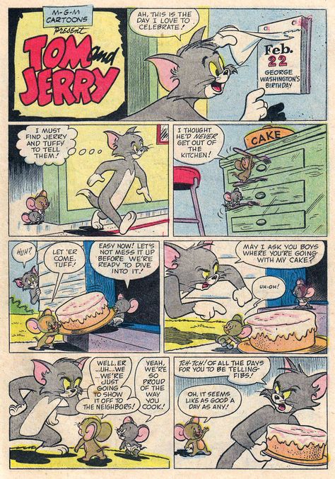 Read online Tom & Jerry Comics comic - Issue #151 Comic Book Project, Tom And Jerry Comic Strip, Comic Drawing Ideas Cartoon, Tom And Jerry Illustration, Comics Art Wallpaper, Old Comic Art, Short Comic Ideas, Tom And Jerry Comics, Cute Comic Strips