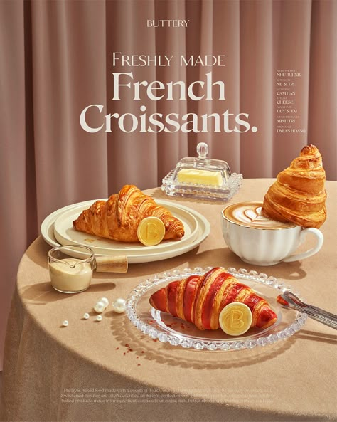 APPÉTISSANT Series | BUTTERY Cake & Cafe Cake Ads Design, Cake Ads, Dessert Ad, Croissant Coffee, Cafe Poster, Food Photography Dessert, Food Photography Composition, Cake Cafe, Food Art Photography