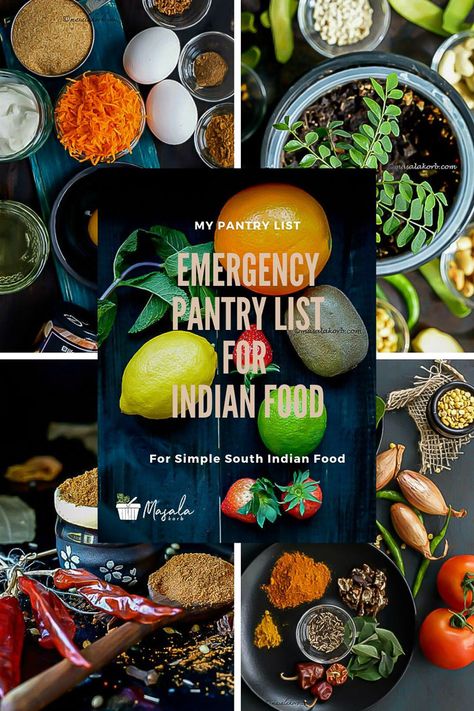 30 Indian Pantry Recipes For Emergencies | Pantry Meals - Masalakorb Emergency Pantry, Pulihora Recipe, Curd Rice Recipe, Masala Khichdi, Plain Dosa, Staple Recipes, Pantry Meals, Pantry List, Ginger Chutney