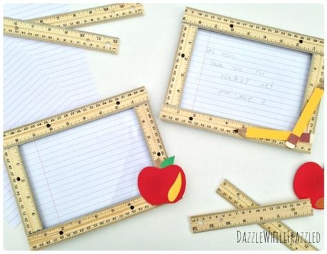 Teacher’s Rule: DIY Teacher Appreciation Gift – Dazzle While Frazzled - Teacher Gift Ideas featured on Kenarry.com Teacher Appreciation Diy, Escuela Diy, Appreciation Gifts Diy, Unique Teachers Gift, Teacher Appreciation Gifts Diy, Teacher Gift Ideas, Teacher Craft, Teachers Diy, Employee Appreciation Gifts