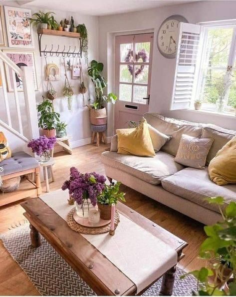 Cottagecore Living Room Ideas, Cottagecore Living Room, Cottagecore House, Cottagecore Living, House Vibes, Casa Country, Cottage Living Rooms, Hygge Home, Cottage Living