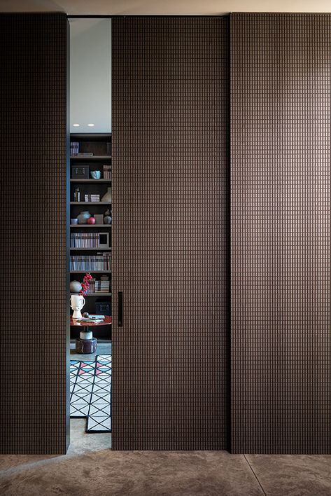 Sliding 50 | Lualdi Wallpaper Sliding Doors, Sound Proof Sliding Doors, Chinese Sliding Door, Modern Sliding Doors Exterior, Hidden Sliding Doors In Wall Panel, Lualdi Doors, Classic Sliding Door, Veneer Door Design, Sliding Door Partition