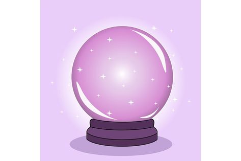 Creative holiday halloween concept vector illustration magic crystal ball. Magic Ball Illustration, Crystal Ball Illustration, Magic Crystal Ball, Lovely Tattoo, Magic Crystal, Magic Ball, Holiday Halloween, Season Of The Witch, The Witch