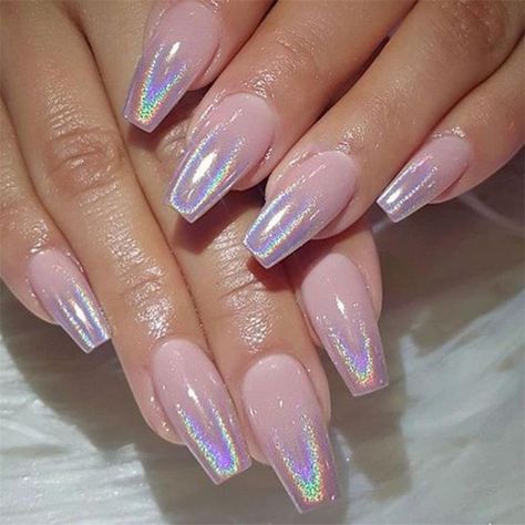 Shimmer Nail Art, Cut Dog Nails, Chrome Nail Designs, Holographic Nail Powder, Glitter Gradient Nails, Holographic Glitter Nails, Chrome Nails Designs, Chrome Nail Powder, Nail Shimmer