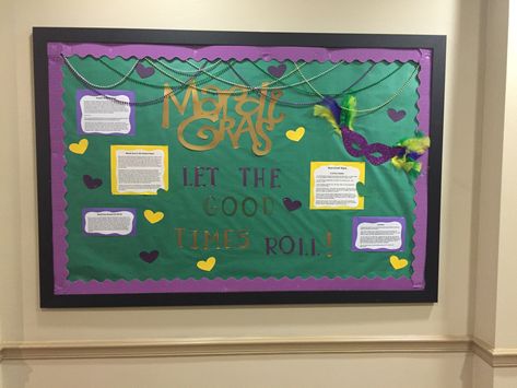 RA college bulletin board Mardi Gras let the good times roll Mardi Gras Bulletin Board Ideas, Mardi Gras Bulletin Board, College Bulletin Board, Library Doors, Ra College, College Bulletin Boards, Ra Themes, Ra Bulletins, Ra Boards