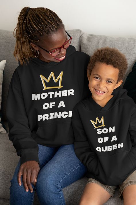 Matching Hoodies for Son to be twinning with Mom Mom And Son Bond, Mother Son Matching Outfits, Mom And Son Outfits, Mom And Son, Cute Matching, Mother And Son, A Prince, Matching Outfit, Mother Son