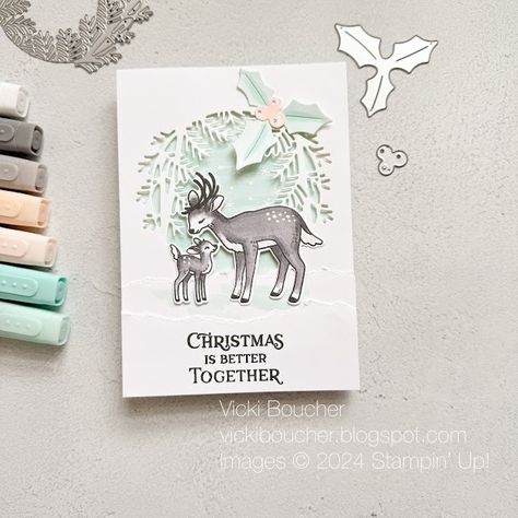 Vicki Boucher Stampin' Up! Demonstrator Australia Stampin Up Weihnachten, Reindeer Card, Line Art Images, Creation Station, Stampin Up Christmas Cards, Crumb Cake, Stampin Up Christmas, Christmas Cards To Make, Stamping Up Cards