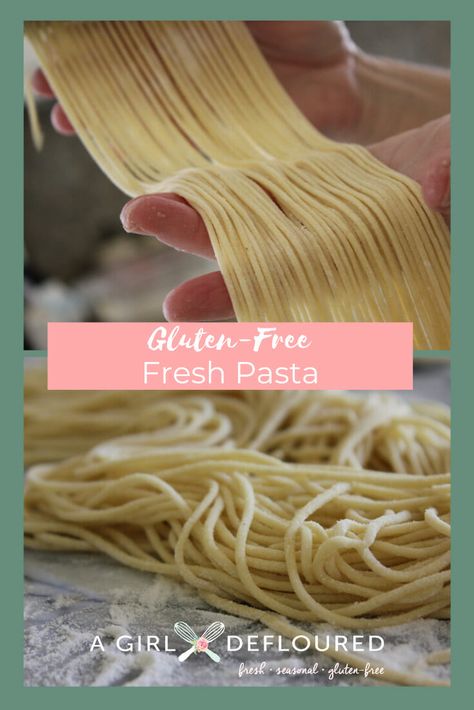 Gluten Free Fresh Pasta Noodles Best Gluten Free Pasta, Gluten Free Noodles Recipe, Gluten Free Pasta Dough, Almond Flour Pasta, Gluten Free Pasta Recipe, Homemade Pasta Noodles, Homemade Gluten Free Pasta, Noodle Recipes Homemade, Fresh Noodles