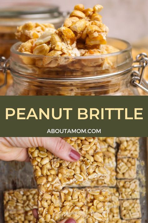 Sweeten Your Day with our Peanut Brittle Recipe! Crispy, buttery, and loaded with peanuts, this homemade delight is the ultimate indulgence. Learn the art of crafting this classic treat in your own kitchen and share the sweetness with your loved ones. Peanut Brittle Recipe Easy, Peanut Brittle Recipe, Sweet Sauces, Yummy Bites, Brittle Recipes, Homemade Cocktails, Peanut Recipes, Candy Recipes Homemade, Nut Recipes