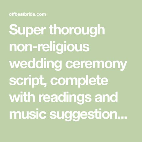 Non Biblical Wedding Readings, Minister Wedding Script, Ceremony Outline For Officiant, Wedding Officiant Script Unique, Non Religious Wedding Ceremony Script, Short Wedding Ceremony Script, Non Religious Wedding Readings, Friend Officiating Wedding Script, Ordained Minister Speech Wedding Script