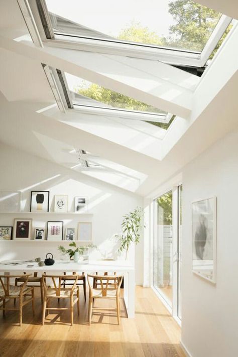 25 Most Amazing Indoor Skylights To Improve Your Interiors | Home Design And Interior Interior Design Per La Casa, Extension Ideas, Design Del Prodotto, House Extensions, Decorating Small Spaces, Modern Room, House Inspo, Home Fashion, Summer Sun