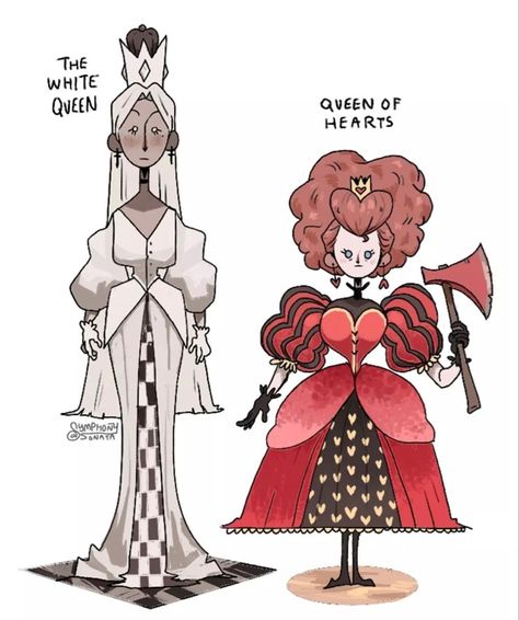 Alice And Hatter, Alice In Wonderland Queen, Queen Chess, Queen Chess Piece, Illustrative Art, Into The Spiderverse, The White Queen, 캐릭터 드로잉, White Queen