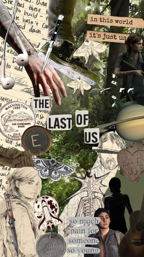 Tlou Wallpaper Collage, Tlou Widgetsmith, The Last Of Us Home Screen, Tlou Wallpapers Aesthetic, The Last Of Us Aesthetic Wallpaper, Ellie Tlou Wallpaper, The Last Of Us Infected, Ellie X Dina, Wallpaper Tlou